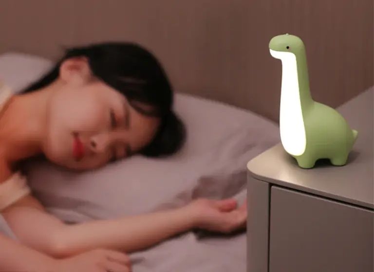 LED нощна лампа elbulgaria - Dino, 3 W, 3.7 V, 3000 K, 4557 GR, зелена