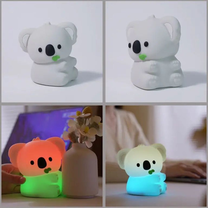 LED нощна лампа elbulgaria - Коала, 2.5 W, 3.7 V, USB-C, 3000 K+RGB, 4571
