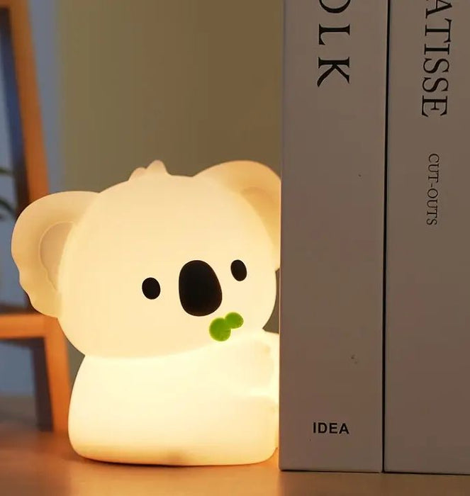 LED нощна лампа elbulgaria - Коала, 2.5 W, 3.7 V, USB-C, 3000 K+RGB, 4571