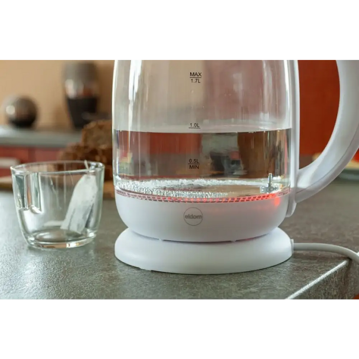 ELDOM C510B Lumi електрическа кана 1.7 L 2200 W Бяла