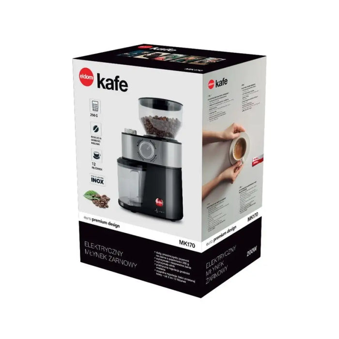 ELDOM MK170 KAFE 200 W Черен Неръждаема стомана