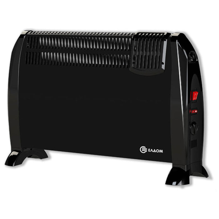 КОНВЕКТОР ELDOM CFV2000 BLACK ОТОПЛЯЕМА ПЛОЩ ДО 22.00 m², ЧЕРЕН, 2000.0 W