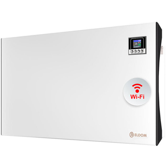 КОНВЕКТОР ELDOM GALANT RH01W15W-W WiF ОТОПЛЯЕМА ПЛОЩ ДО 18.00 m², БЯЛ, WI-FI