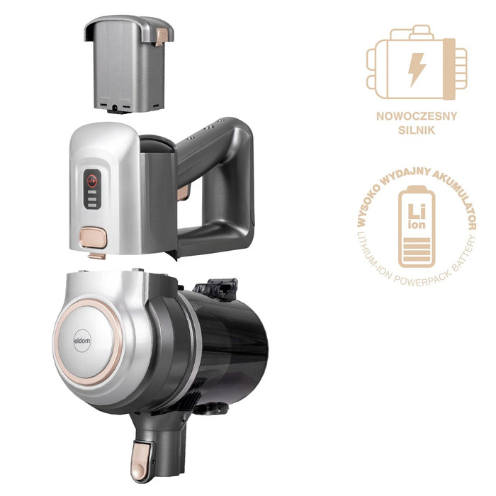 Безжична прахосмукачка ELDOM OB210 SILVER