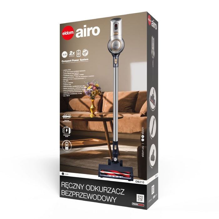 Безжична прахосмукачка ELDOM OB210 SILVER