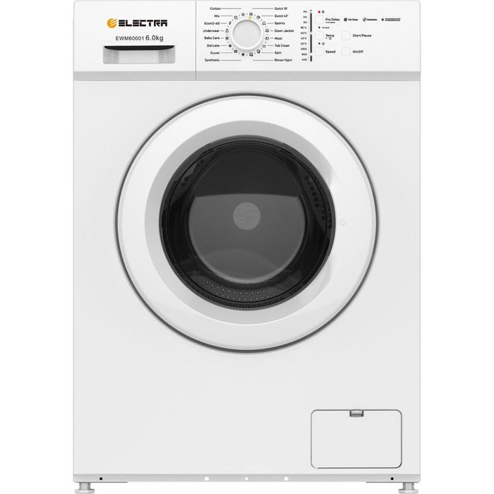 Пералня Electra EWM60001 , 1000 об./мин., 6.00 kg, E , Бял
