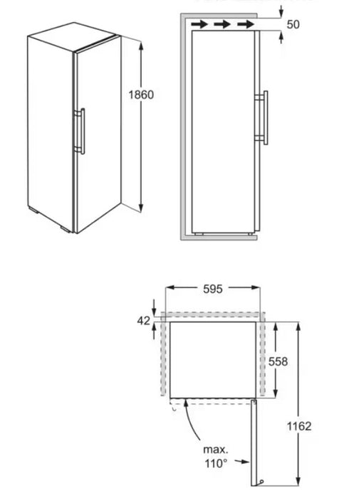 Хладилник-фризер ELECTROLUX LNT7ME36K2