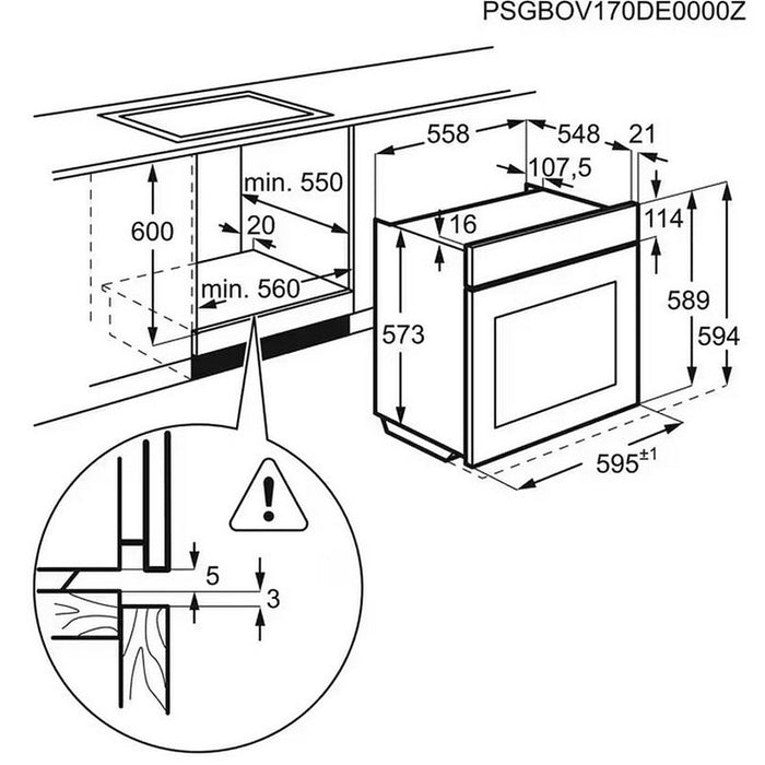 Фурна за вграждане Electrolux EOD6P77WZ