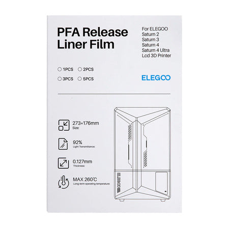 PFA фолио за ELEGOO Saturn 4 / Saturn 4 Ultra (5 броя)