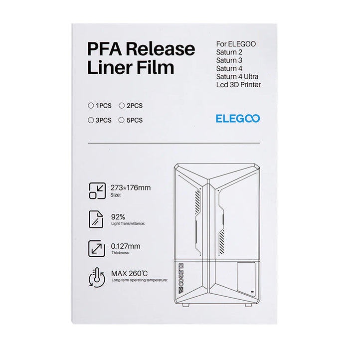 PFA фолио за ELEGOO Saturn 4 / Saturn 4 Ultra (5 броя)