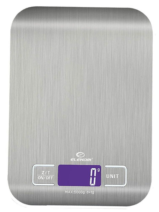 Дигитална кухненска везна Elekom - EK-2012S, 5 kg, плот от неръждаема стомана