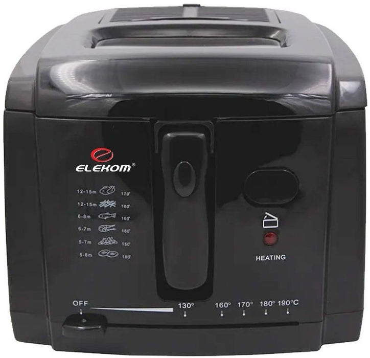 Фритюрник Elekom - EK-111, 1500W, 2 l, черен