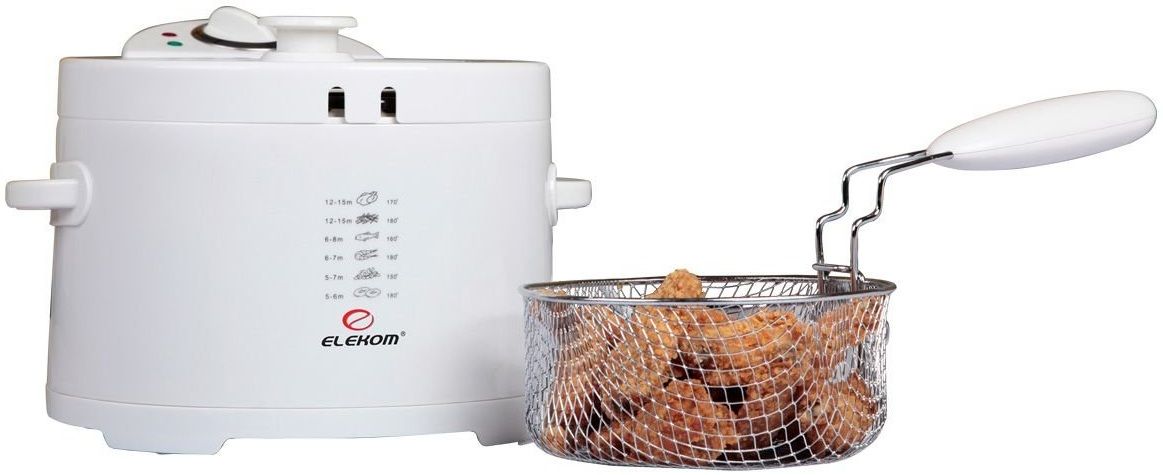Фритюрник Elekom - EK-10303, 2000W, 2.5 l, бял