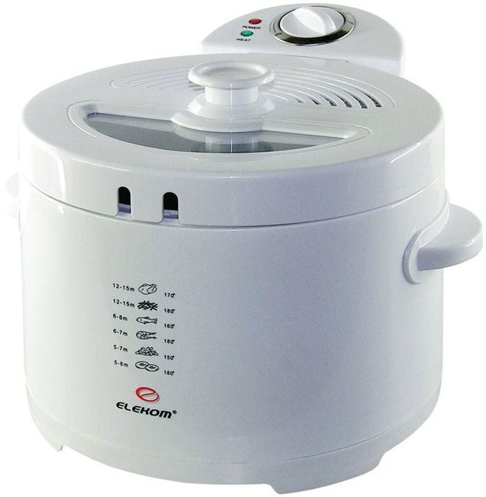 Фритюрник Elekom - EK-10303, 2000W, 2.5 l, бял