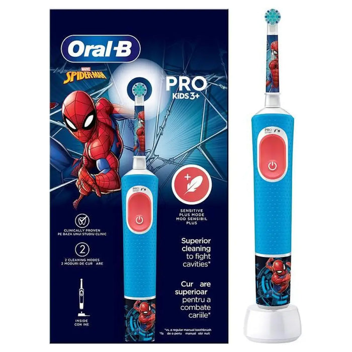 Електрическа четка за зъби Oral B SPIDERMAN PRO 3+ 6/15/6