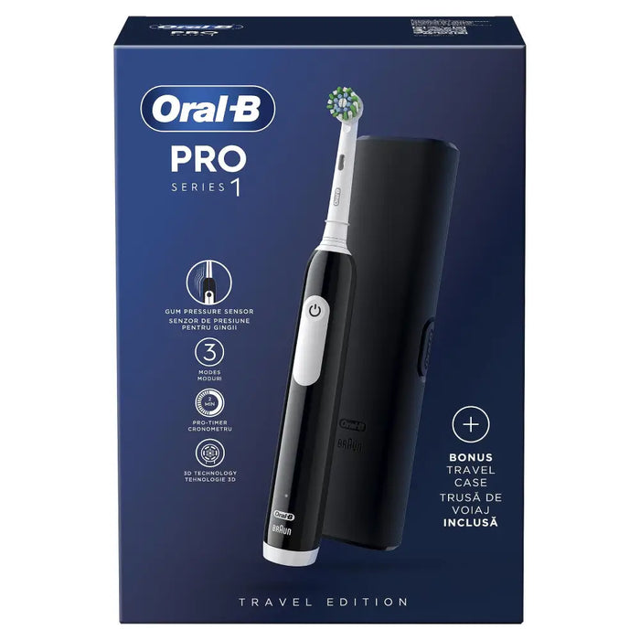 Електрическа четка за зъби Oral B PRO 1 BLACK + TC 6/8/6