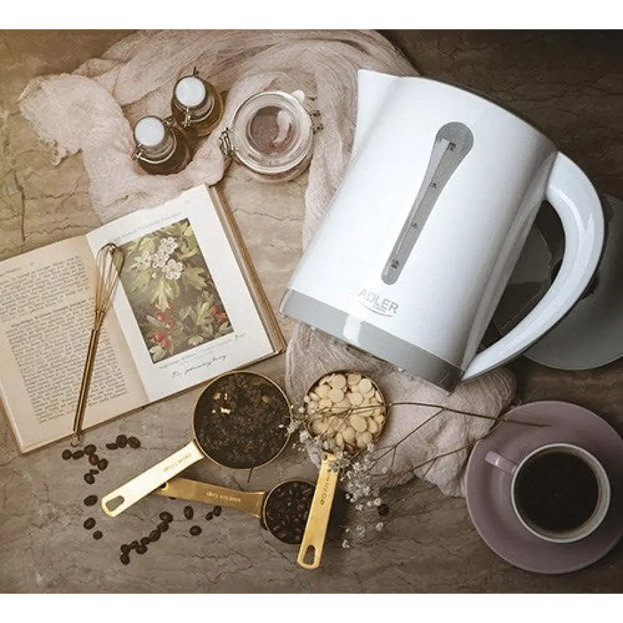 Електрическа кана Adler AD 1244 2.5 L 2200 W Бяла