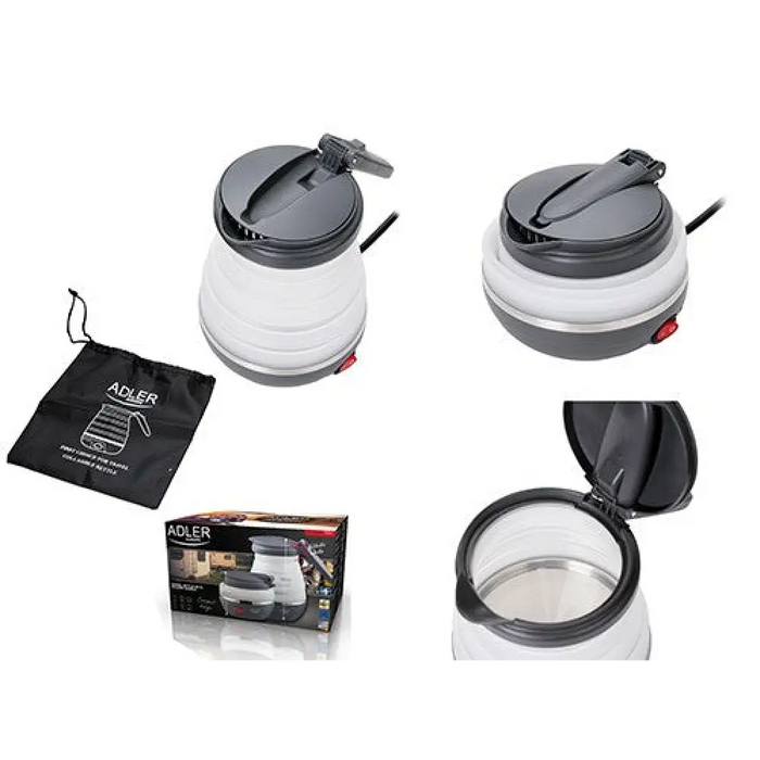 Електрическа кана Adler AD 1279 0.6 L 750 W Черна Бяла