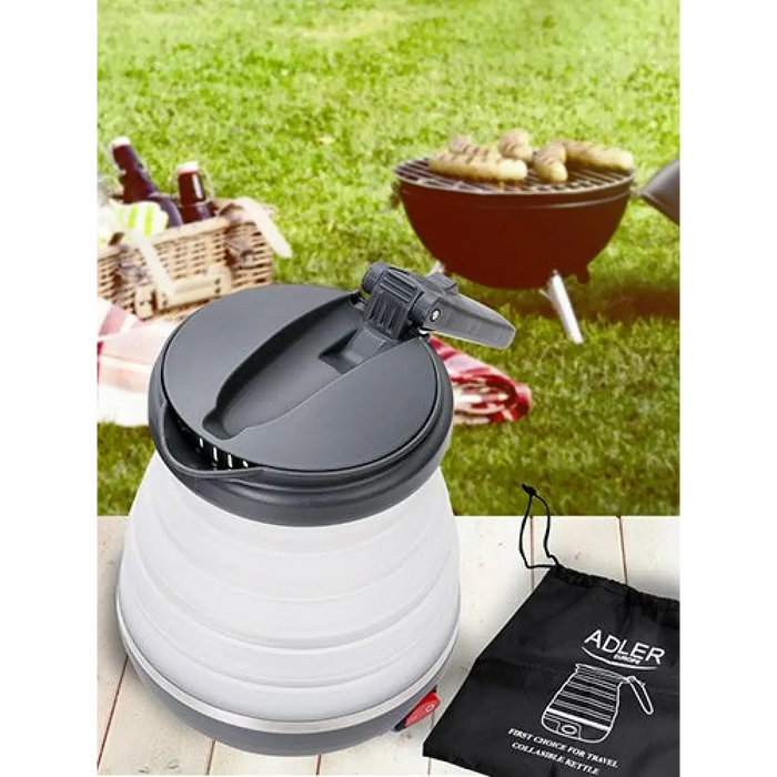 Електрическа кана Adler AD 1279 0.6 L 750 W Черна Бяла