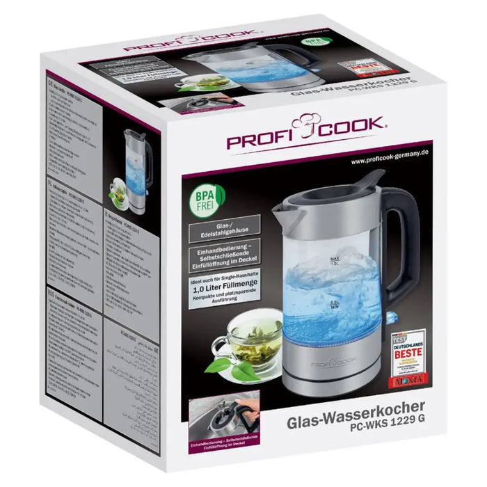 Електрическа кана ProfiCook PC-WKS 1229 G 1 л 1600 W