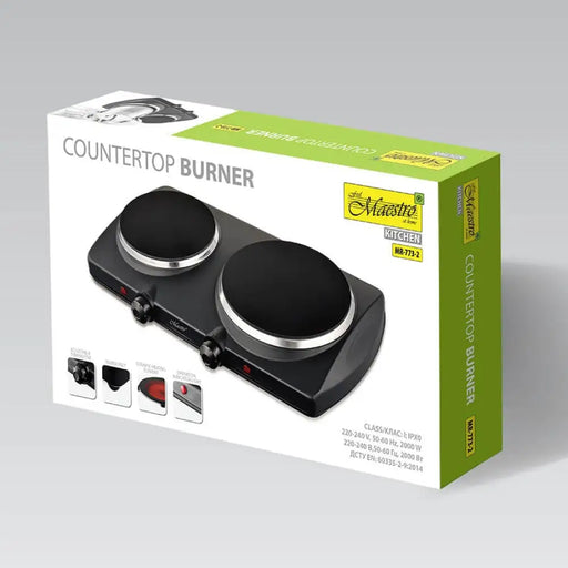 Електрическа печка с две горелки MR-773-2 MAESTRO