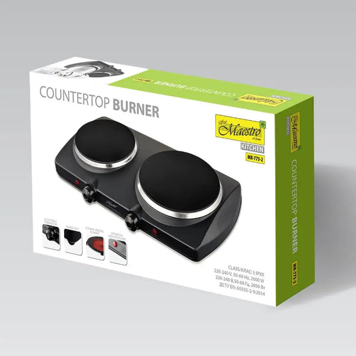 Електрическа печка с две горелки MR-773-2 MAESTRO