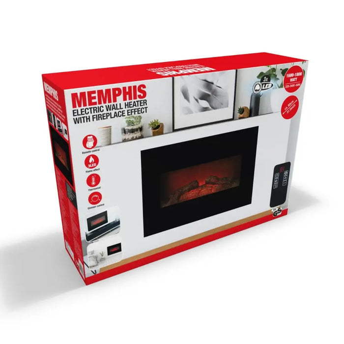 ЕЛЕКТРИЧЕСКА СТЕННА КАМИНА MEMPHIS