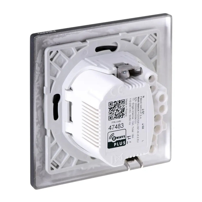 Електрически ключ Fibaro FGWDSEU-221-8 Smart switch Черен