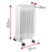 Електрически нагревател Adler AD 7815 Indoor White 1500 W