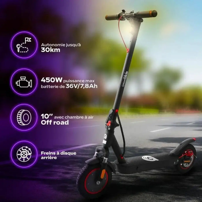 Електрически скутер Urbanglide 100 MAX Черен 350 W 25 km/h
