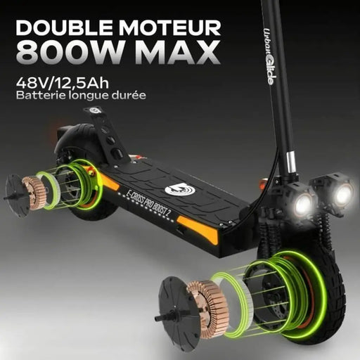 Електрически скутер Urbanglide ECROSS PRO BOOST 2 Черен 25