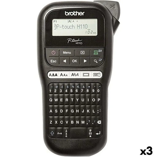 Електрически уред за етикети Brother PT-H110 Черен (3 броя)