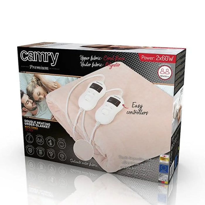 Електрическо одеяло Camry CR 7424 2x60W Beige Fleece