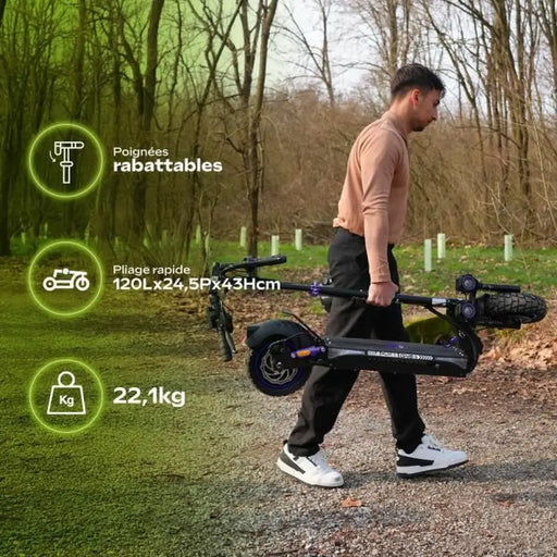 Електрически скутер Urbanglide ECROSS ONE 800 W Черен 25