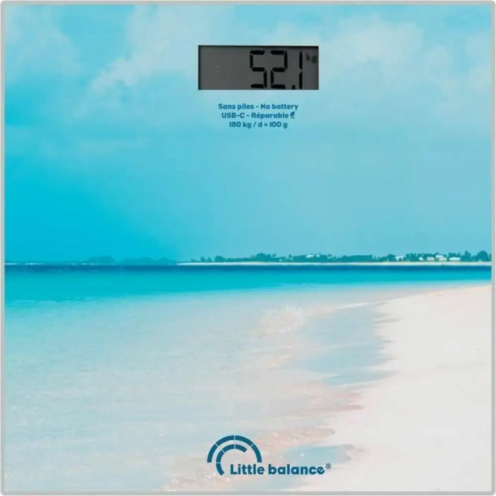 Електронен кантар за баня Little Balance Caribe Син