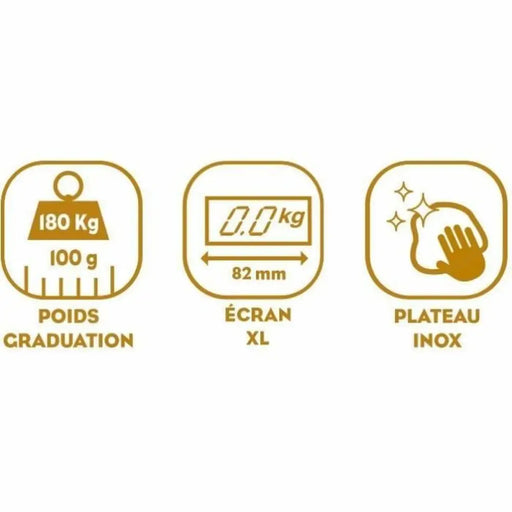 Електронен кантар за баня Little Balance 8159 Черен Стомана