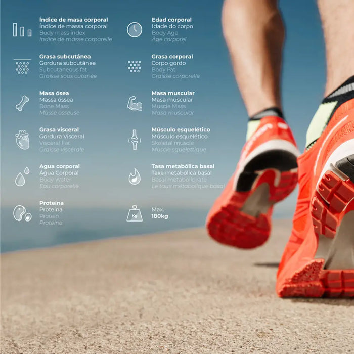 Електронен кантар за баня EDM 07613 Body Composition Черен