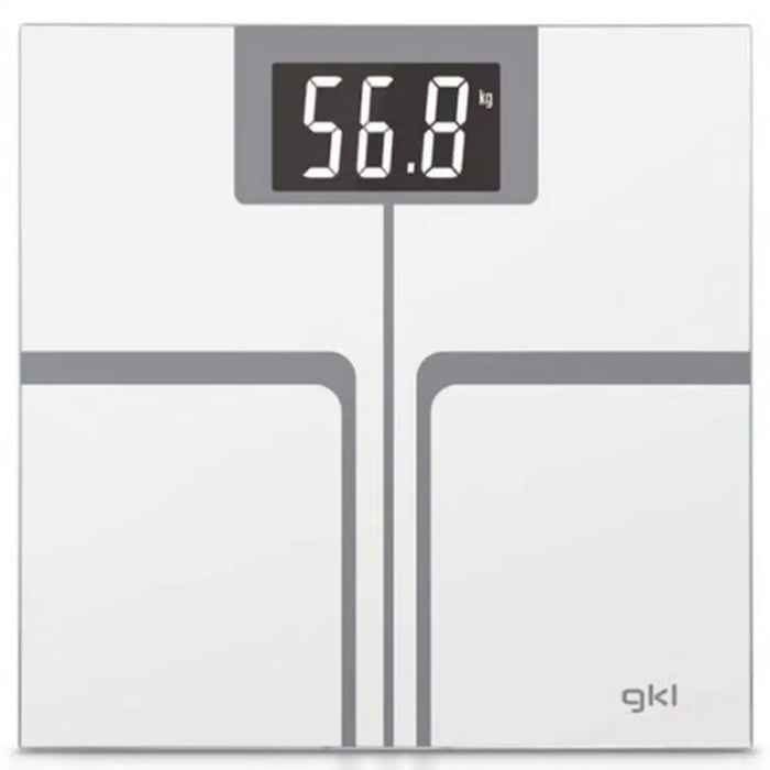Електронен кантар за баня GKL FITMAX WHITE 200 kg Бял