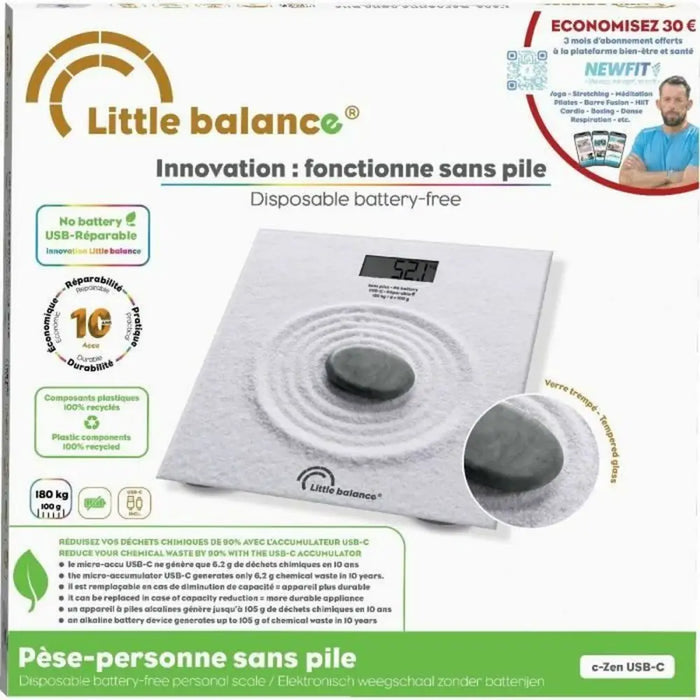 Електронен кантар за баня Little Balance Zen
