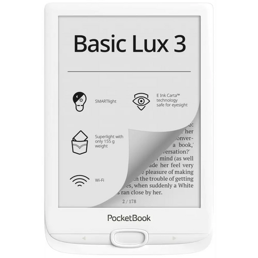 Електронна книга Pocketbook Basic Lux 3 PB617 6’’ White