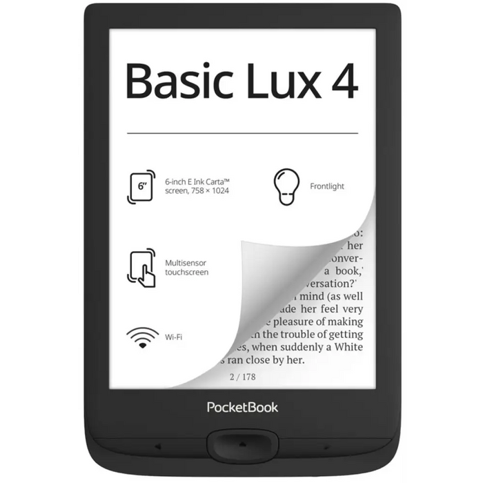 Електронна книга Pocketbook Basic Lux 4 PB618 Black
