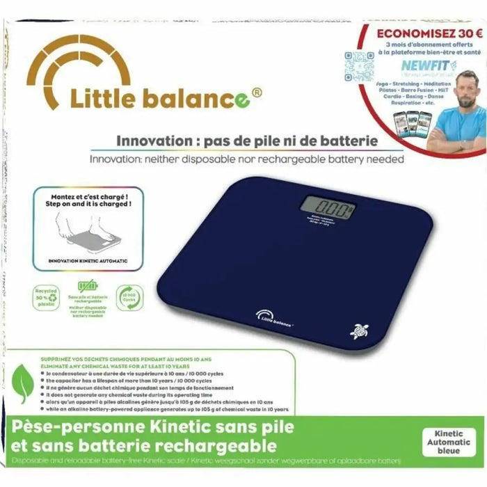 Електронен кантар за баня Little Balance Kinetic Auto Син