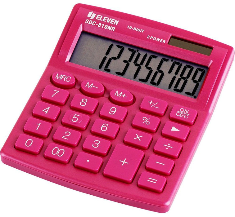 Калкулатор Eleven - SDC-810NRPKE, 10 разряден, розов