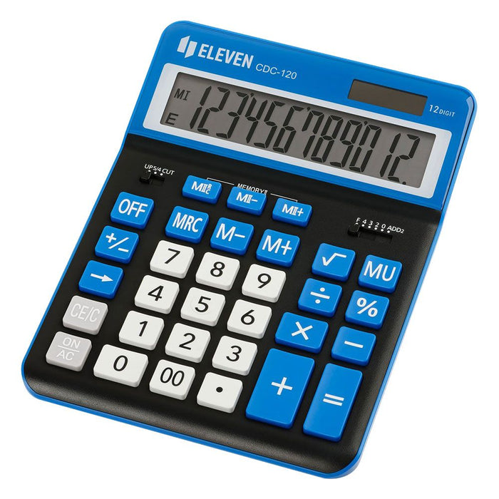 Калкулатор Eleven - CDC120BK-NV, черен/тъмносин