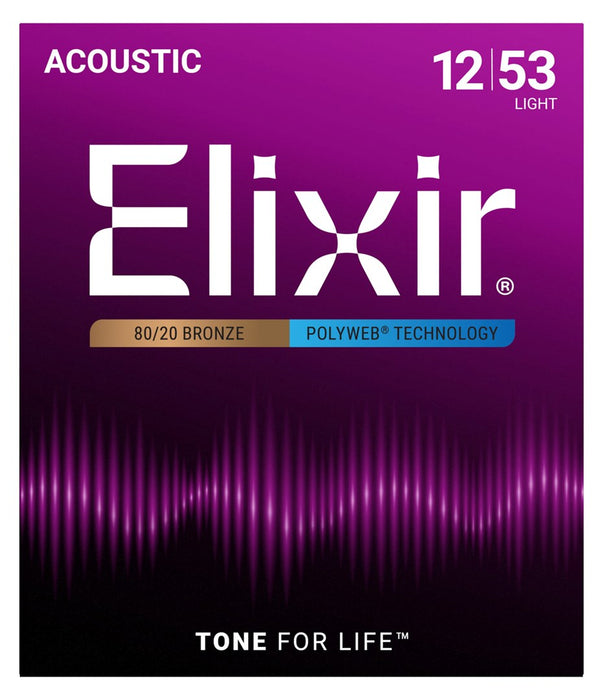 Elixir 11050 Light (12-53) PW - струни за акустична китара