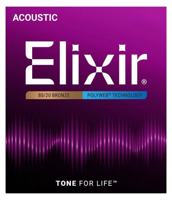 Elixir 11100 Medium (13-56) PW - струни за акустична китара