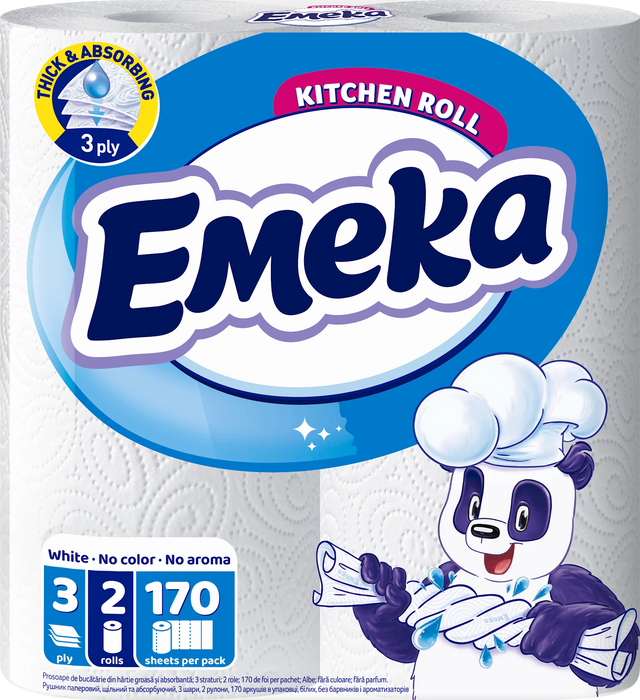 Кухненска ролка white, 3-пластова, 2 бр