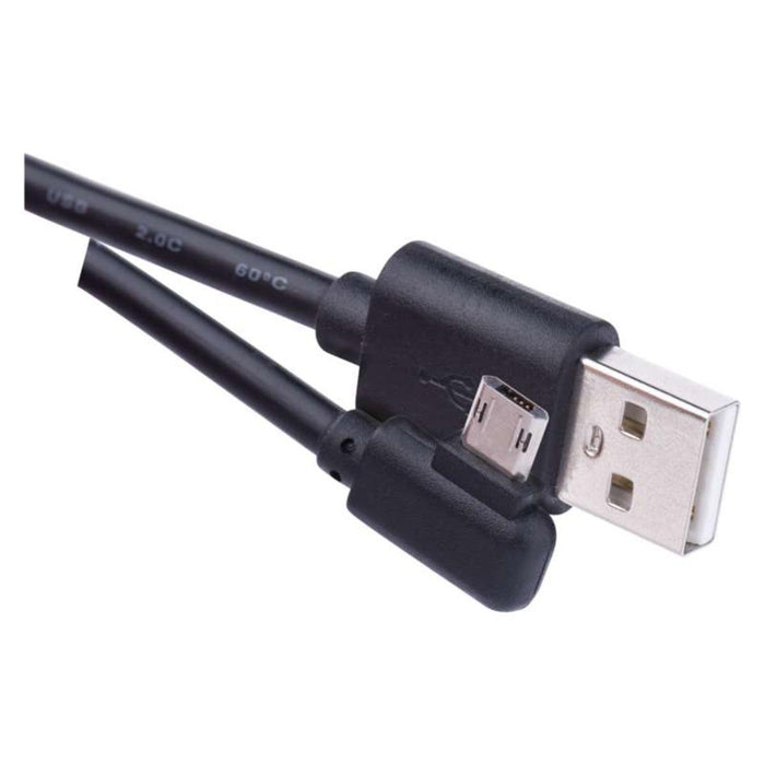 МИКРО USB КАБЕЛ 2.0/90°, 1 М, ЧЕРЕН