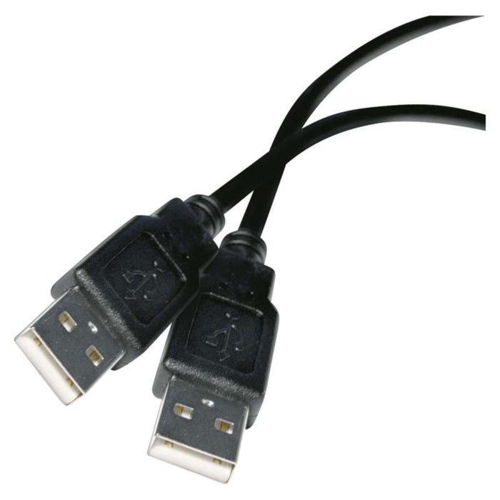 USB КАБЕЛ 2.0 USB А МЪЖКИ 2М ЧЕРЕН