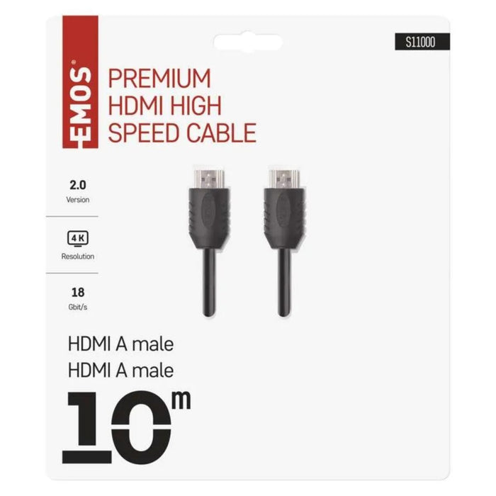 КАБЕЛ HDMI 2.0 ВИСОКОСКОРОСТЕН 10М EMOS